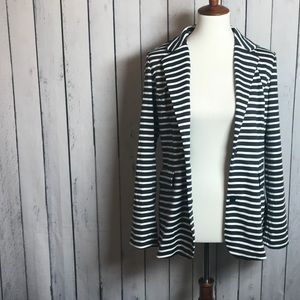 NWT Mossimo Navy and White Striped Blazer